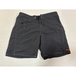 Patagonia Men's Board Shorts Size 34 Black Swim‎ Trunks Surfing Pockets